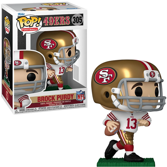 Brock Purdy #305 NFL 49ers Funko Pop in box and out of box