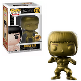 Bruce Lee #218 Enter the Dragon Gold Bait Exclusive Funko Pop in and out of box