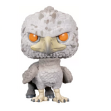 Buckbeak Funko Pop #104 Flocked Black Eyes Special Edition displayed out of the box showing full character details