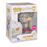 Buckbeak Funko Pop #104 Flocked Black Eyes Special Edition displayed inside the original Funko Pop box