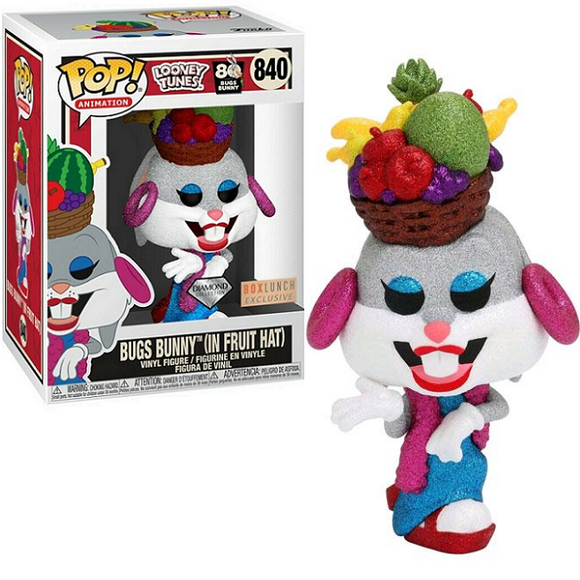 Bugs Bunny in Fruit Hat #840 - Looney Tunes Funko Pop! Animation [Diamond Box Lunch Exclusive]