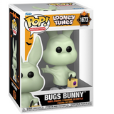 Bugs Bunny Ghost #1673 Looney Tunes Halloween Funko Pop inside the box.