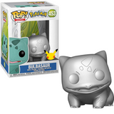 Bulbasaur #453 Pokemon Silver Metallic Funko Pop in box and out of box