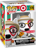 Bullseye Dressed as John Hammond #178 Target Funko Pop Ad Icons Target Exclusive in the box glam shot