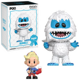 Bumble Rudolph the Red-Nosed Reindeer ThrillJoy Pix! box front with Bumble Hero and Hermey Chase out of box
