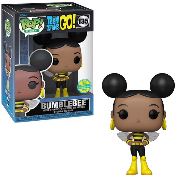Bumblebee #135 Teen Titans Go Funko Pop Digital Release LE 1800 in and out of box view
