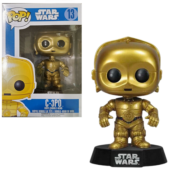 C-3PO #13 - Star Wars Funko Pop! [Blue Box Small Font]