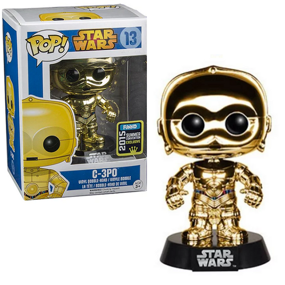 C-3PO #13 - Star Wars Funko Pop! [Metallic 2015 Summer Convention Exclusive]