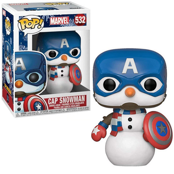 Cap Snowman #532 - Marvel Funko Pop! [Holiday]