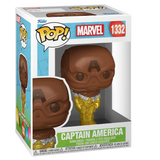 Captain America #1332 Marvel Funko Pop displayed in box, front view