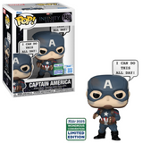 Captain America #1480 Marvel Infinity Saga Funko Pop 2025 Wondrous Convention Exclusive figure in box and out of box