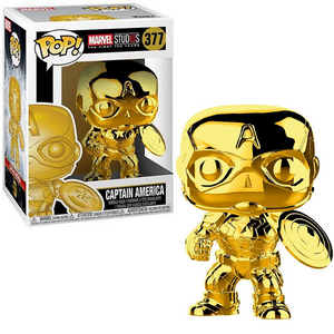 Captain America #377 - Marvel Studios 10 Funko Pop! [Gold Chrome]