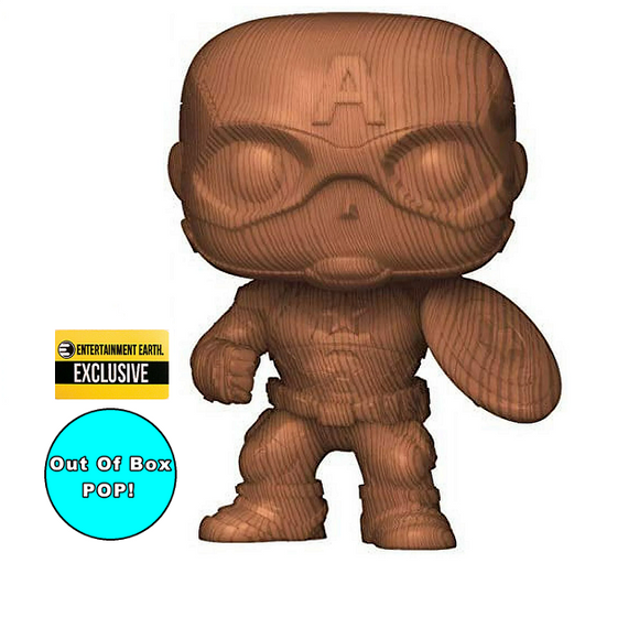 Captain America #584 [OOB] - Marvel Funko Pop! [Wood Deco EE Exclusive]