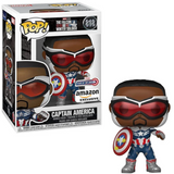 Captain America #818 Marvel The Falcon and the Winter Soldier Year of the Shield Funko Pop Amazon Exclusive figure in box and out of box