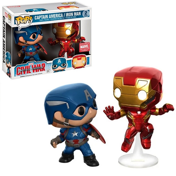 Captain America & Iron Man - Civil War Funko Pop! [Marvel Collector Corps Exclusive]