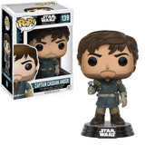 Captain Cassian Andor #139 Star Wars Rogue One Funko Pop figure in box and out of box