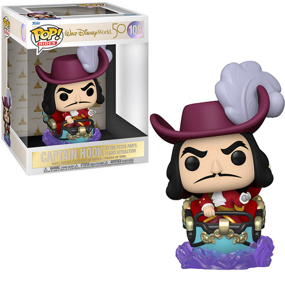 Captain Hook At The Peter Pan Flight Attraction #109 - WDW50 Funko Pop! Rides