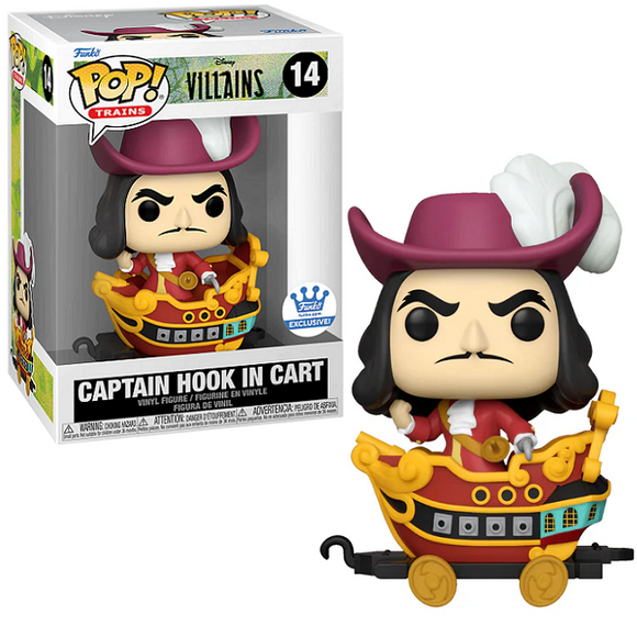 Captain Hook in Cart #14 - Disney Villains Funko Pop! Trains [Funko Exclusive]