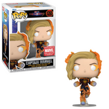 Captain Marvel #1265 The Marvels Funko Pop! Marvel Collector Corps Exclusive shown in and out of box