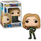 Captain Marvel Neon Suit #516 Funko Pop in box and out of box