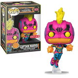 Captain Marvel #908 Captain Marvel Funko Pop Black Light Target Exclusive in box and out of box