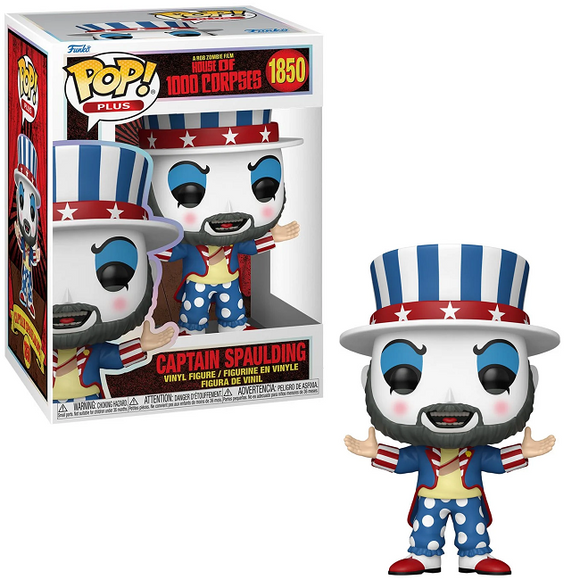 Captain Spaulding #1850 - House of 1000 Corpses Funko Pop Plus! in box and out of box glam shot