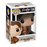 Captain Malcolm Reynolds #135 Funko Pop! displayed inside the box, front view