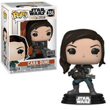 Cara Dune #356 Star Wars The Mandalorian FYE Exclusive Funko Pop figure in box and out of box holding heavy blaster