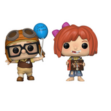 Carl & Ellie #1169 Funko Pop figures shown out of the box, front view
