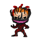 Carnage #367 Marvel Venom Funko Pop! with sharp teeth and black symbiote tendrils out of box