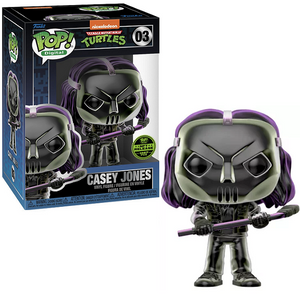 Casey Jones #03 Teenage Mutant Ninja Turtles Funko Pop — Digital Release LE 1467, figure shown in-box and out-of-box