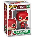 Catwoman #525 DC Funko Pop Heroes figure displayed in box, holiday edition