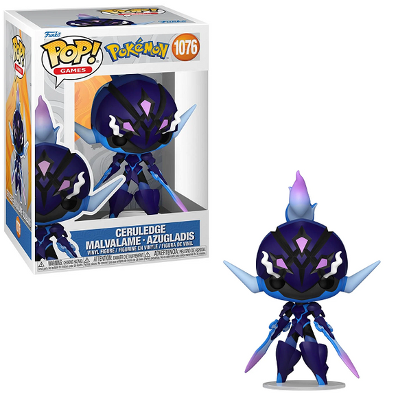 Ceruledge Funko Pop #1076 Pokémon in box and out of box vinyl figure