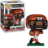 Chad Johnson #261 Bengals Funko Pop Football shown in and out of box