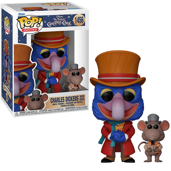 Charles Dickens with Rizzo #1456 - Disney The Muppet Christmas Carol Funko Pop! Movies