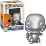 Charmander #455 Pokémon Funko Pop! Silver Metallic in box and out of box
