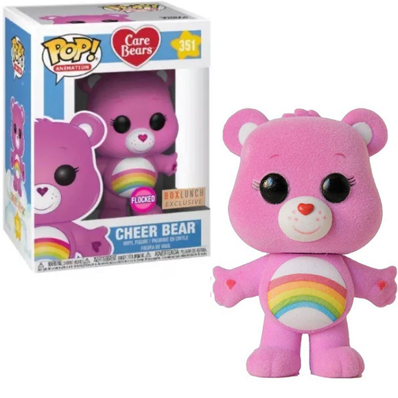 Cheer Bear #351 Care Bears Funko Pop! Animation [Flocked Box Lunch Exclusive]