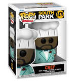 Chef #1474 South Park Funko Pop displayed in box, front view