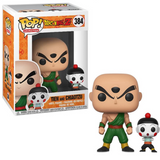 Tien and Chiaotzu 384 Dragon Ball Z Funko Pop in box and out of box dual character set