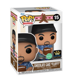 Chocolate Cake Fluffy #15 Funko Pop! displayed inside the box, front view