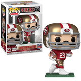 Christian McCaffrey #250 Funko Pop! – figure shown in and out of box