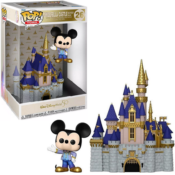 Cinderella Castle And Mickey Mouse #26 - Disney 50th Funko Pop! Town