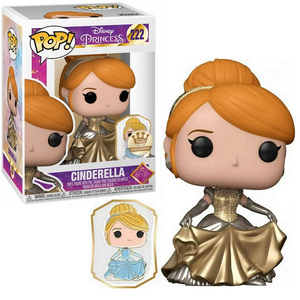 Cinderella #222 - Disney Ultimate Princess Funko Pop! [Gold with Pin Funko Exclusive]