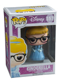 Cinderella #157 Funko Pop with glasses inside original Disney packaging
