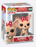 Clarice #1569 - Rudolph The Red-Nosed Reindeer Funko Pop! Movies displayed in box