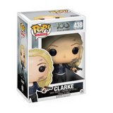 Clarke #438 The 100 Funko Pop displayed inside the box, front view