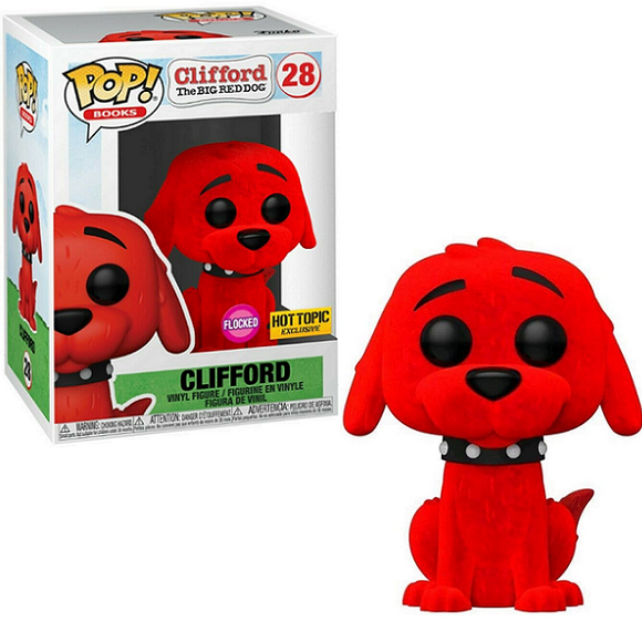 Clifford #28 - Clifford The Big Red Dog Funko Pop! Books [Flocked Hot Topic Exclusive]