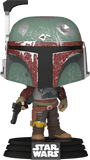 Cobb Vanth wearing helmet #484 Star Wars Mandalorian Funko Pop figure out of box glam shot