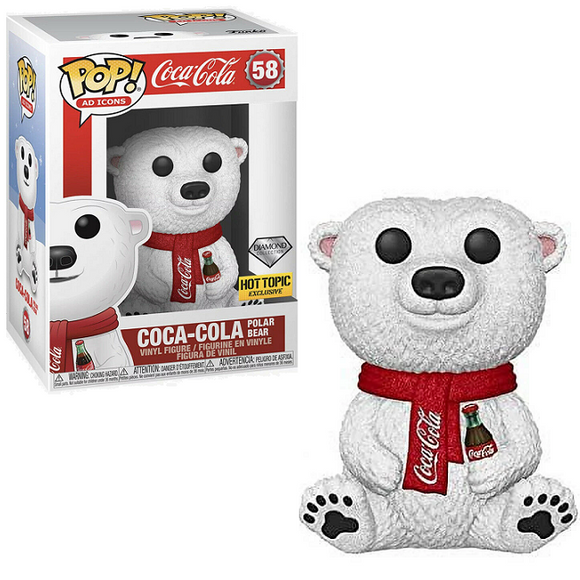 Coca-Cola Polar Bear #58 - Coca-Cola Funko Pop! Ad Icons [Diamond Hot Topic Exclusive]