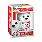 Coca-Cola Polar Bear With Cub #241 Funko Pop in box